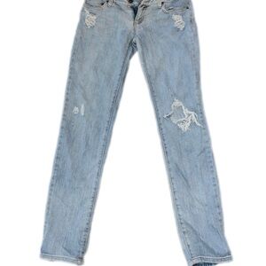 Distressed Light Blue Women's Jeans